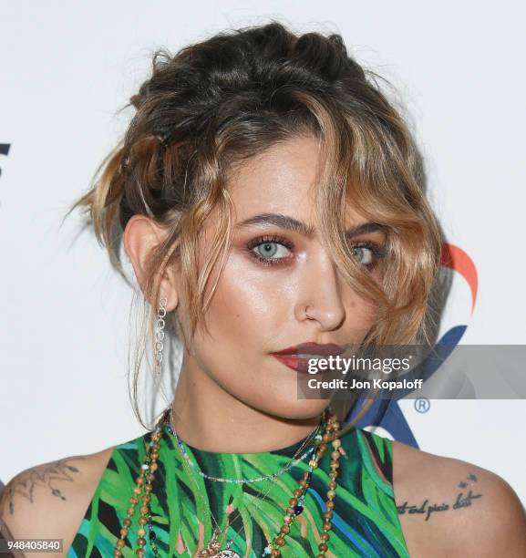 Paris Jackson attends CASA Of Los Angeles' 2018 Evening To Foster Dreams Gala at The Beverly Hilton Hotel on April 18, 2018 in Beverly Hills,...