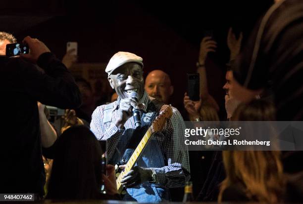 Buddy Guy performs live in concert at B.B. King Blues Club & Grill on April 18, 2018 in New York City.