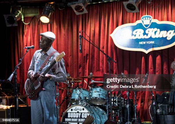 Buddy Guy performs live in concert at B.B. King Blues Club & Grill on April 18, 2018 in New York City.