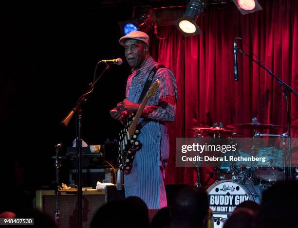 Buddy Guy performs live in concert at B.B. King Blues Club & Grill on April 18, 2018 in New York City.