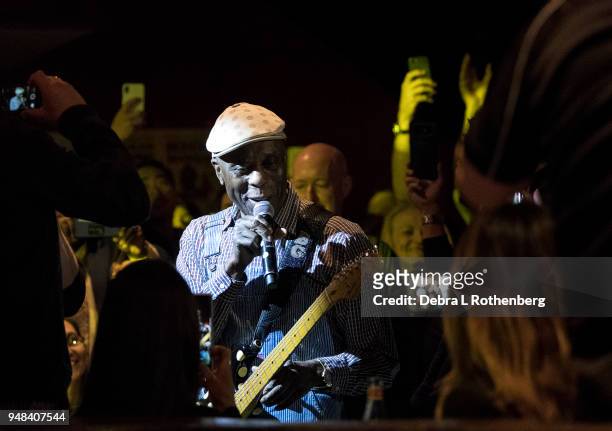Buddy Guy performs live in concert at B.B. King Blues Club & Grill on April 18, 2018 in New York City.