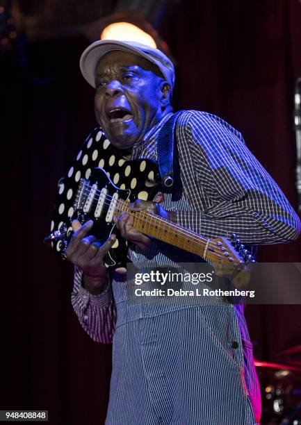 Buddy Guy performs live in concert at B.B. King Blues Club & Grill on April 18, 2018 in New York City.