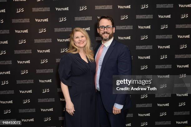 Heather Ayers and Joe Farrell attend the Vulture + IFC celebrate the Season 2 premiere of "Brockmire" at Walter Reade Theater on April 18, 2018 in...