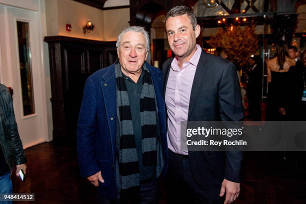 Robert De Niro attends the opening night party during the 2018 Tribeca Film Festival at Tavern On The Green on April 18, 2018 in New York City.