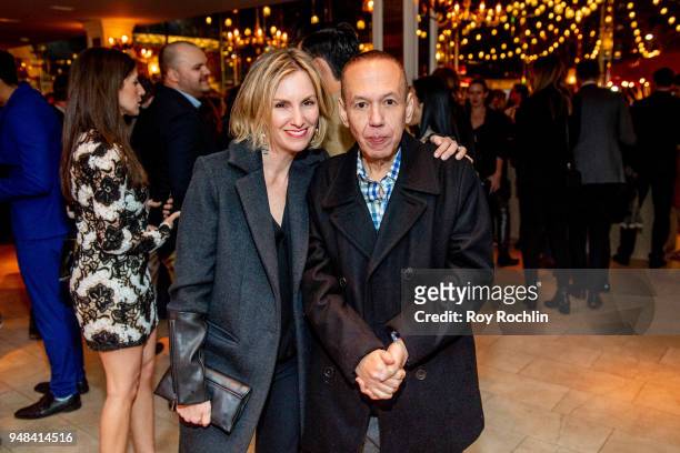 Dara Kravitz and Gilbert Gottfried attends the opening night party during the 2018 Tribeca Film Festival at Tavern On The Green on April 18, 2018 in...