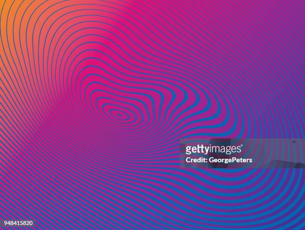 halftone pattern, abstract background of rippled, wavy lines - convex stock illustrations