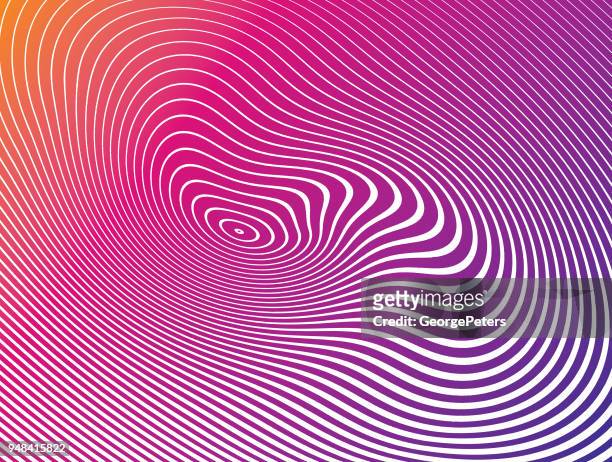 halftone pattern, abstract background of rippled, wavy lines - rippled stock illustrations