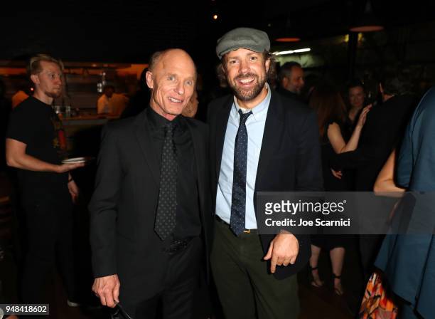 Ed Harris and Jason Sudeikis attend Los Angeles special screening of Netflix's film 'KODACHROME' on April 18, 2018 in Hollywood, California.