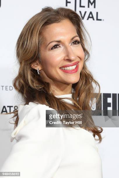 Alysia Reiner attends the Opening Night Gala of 'Love, Gilda' during the 2018 Tribeca Film Festival at Beacon Theatre on April 18, 2018 in New York...