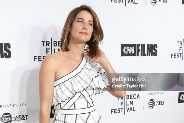 Cobie Smulders attends the Opening Night Gala of 'Love, Gilda' during the 2018 Tribeca Film Festival at Beacon Theatre on April 18, 2018 in New York...