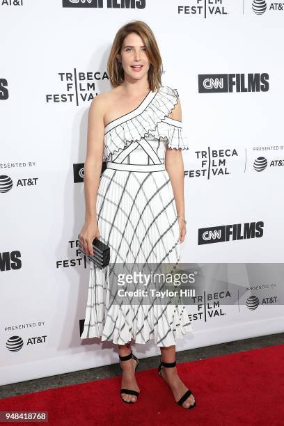 Cobie Smulders attends the Opening Night Gala of 'Love, Gilda' during the 2018 Tribeca Film Festival at Beacon Theatre on April 18, 2018 in New York...