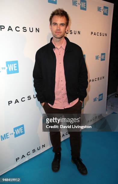 Singer Tyler Hilton attends Party with a Purpose x PacSun WE Day pre-party at The Peppermint Club on April 18, 2018 in Los Angeles, California.