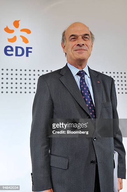 Pierre Gadonneix, chairman and chief executive office of Electricite De France , poses at a news conference in Paris, France, on Wednesday, Sept. 24,...