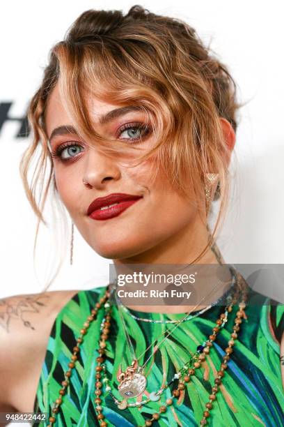 Paris Jackson attends the CASA Of Los Angeles' 2018 Evening To Foster Dreams Gala at The Beverly Hilton Hotel on April 18, 2018 in Beverly Hills,...