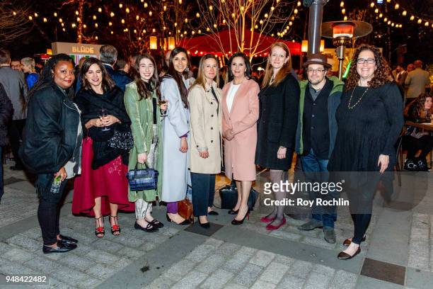 The Love, Gilda producers attend the opening night party during the 2018 Tribeca Film Festival at Tavern On The Green on April 18, 2018 in New York...