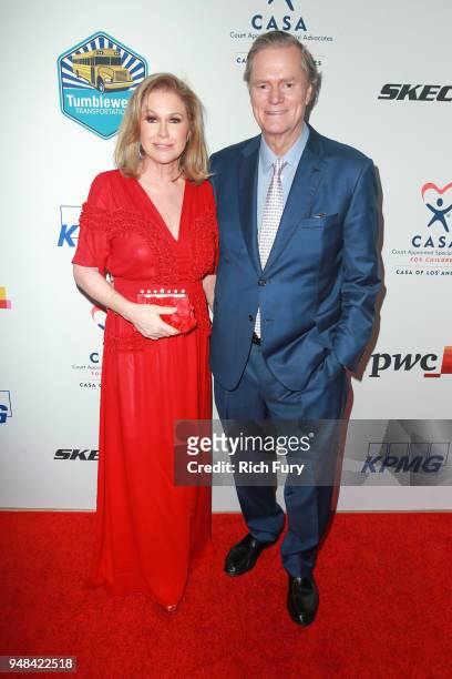 Kathy Hilton and Rick Hilton attend the CASA Of Los Angeles' 2018 Evening To Foster Dreams Gala at The Beverly Hilton Hotel on April 18, 2018 in...