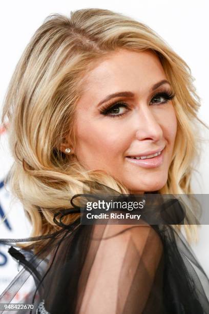Paris Hilton attends the CASA Of Los Angeles' 2018 Evening To Foster Dreams Gala at The Beverly Hilton Hotel on April 18, 2018 in Beverly Hills,...