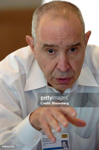 Thomas Russo, vice-chairman, Lehman Brothers participates in a session during the World Economic Forum in Davos, Switzerland on January 29, 2005.