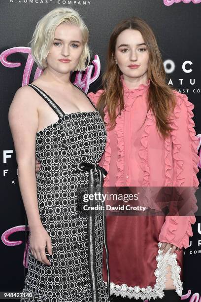 Kaitlyn Dever and Mady Dever attend the "Tully" Los Angeles Premiere on April 18, 2018 in Los Angeles, California.