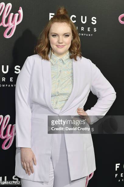 Shannon Purser attends the "Tully" Los Angeles Premiere on April 18, 2018 in Los Angeles, California.