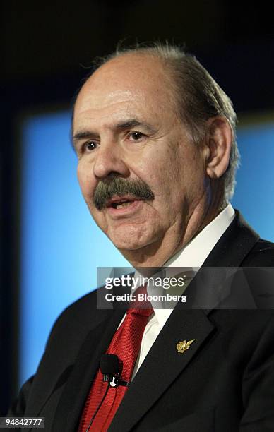 Assistant Secretary of Commerce, Al Frink,speaks during a signing ceremony at the Commerce Department in Washington, DC, Friday, January 28, 2005....