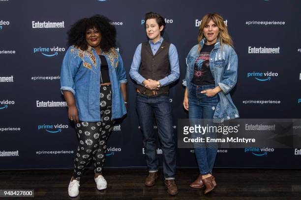 Nicole Byer, Rhea Butcher, and Brooke Van Poppelen attend Prime Video & EW's Night of a Thousand Laughs at Hollywood Athletic Club on April 18, 2018...
