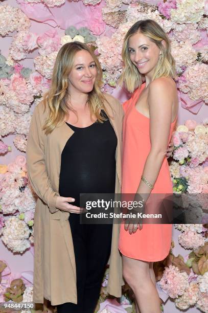 Haylie Duff and Emily Schuman attend Cupcakes and Cashmere Ten Year Anniversary Party at Trunk Club on April 18, 2018 in Culver City, California.