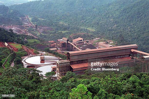 Cia. Vale do Rio Doce's four-mile-long iron ore processiing plant at Carajas, Brazil, is pictured on Saturday, April 3, 2004. Vale, the world's...