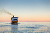 passenger ferry on the Mediterranean Sea