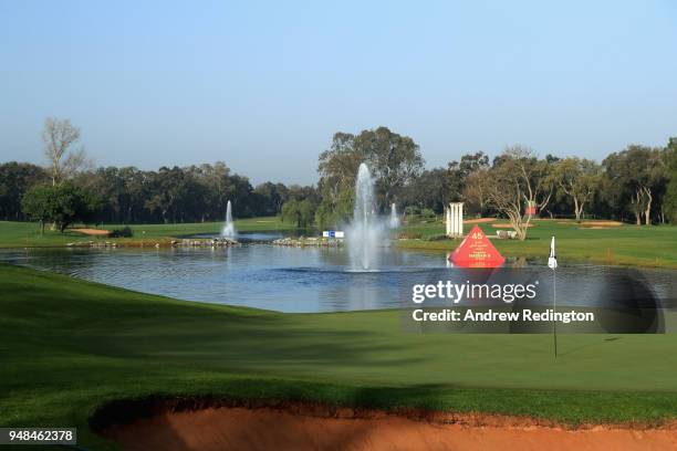 General view of the 12th hole during Day One of the Trophee Hassan II at Royal Golf Dar Es Salam on April 19, 2018 in Rabat, Morocco.