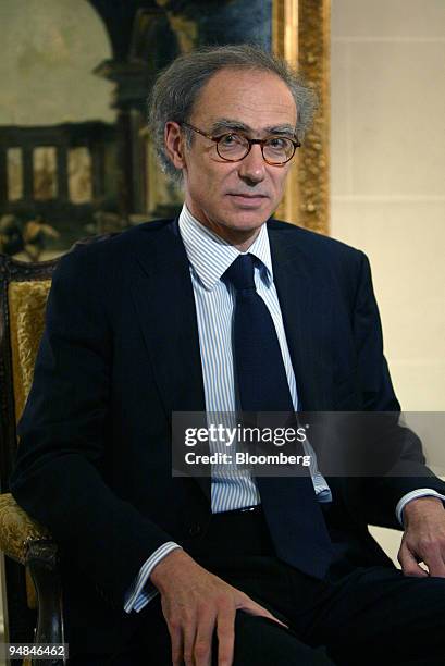 Thierry Moulonguet, chief financial officer of Renault, pauses during a Bloomberg TV interview at the Committee of European Securities Regulators...