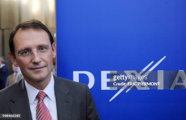 Dexia CEO Pierre Mariani speaks on November 14 during a press conference in Paris. Bailed out French-Belgium bank Dexia said it suffered a third...