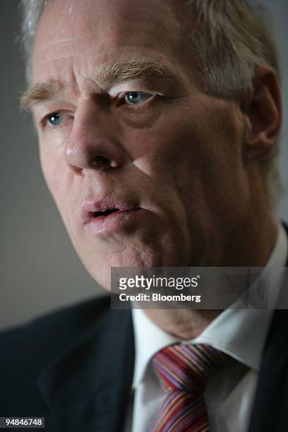 Anders Igel, chief executive of TeliaSonera AB speaks during an interview in his office in Stockholm, Sweden, Friday, December 10, 2004. Igel said...