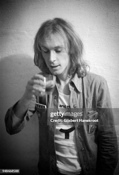 Bassist Richard Sinclair of English progressive rock band Hatfield and the North, portrait, Pardiso, Amsterdam, circa 1974.