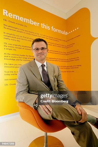 Tarek Robbiati, chief executive officer of CSL New World Mobility Ltd., poses for a photograph in Hong Kong, China, on Monday, May 5, 2008. CSL New...