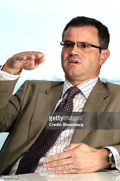 Tarek Robbiati, chief executive officer of CSL New World Mobility Ltd., speaks during an interview in Hong Kong, China, on Monday, May 5, 2008. CSL...
