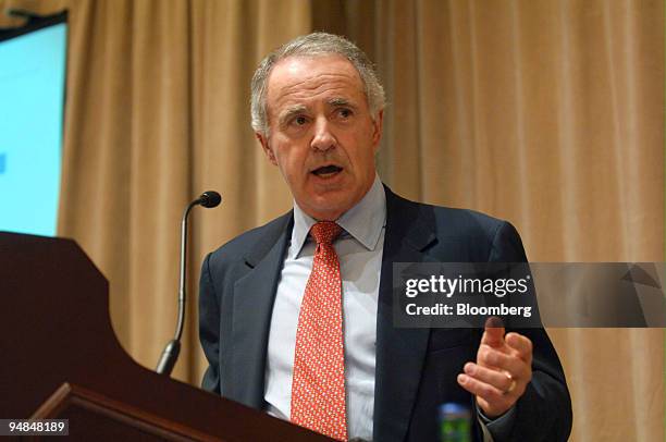 Frank Biondi, investment banker, speaks about The Lazard Report in New York Tuesday, February 7, 2006. The report recommends forming separate...