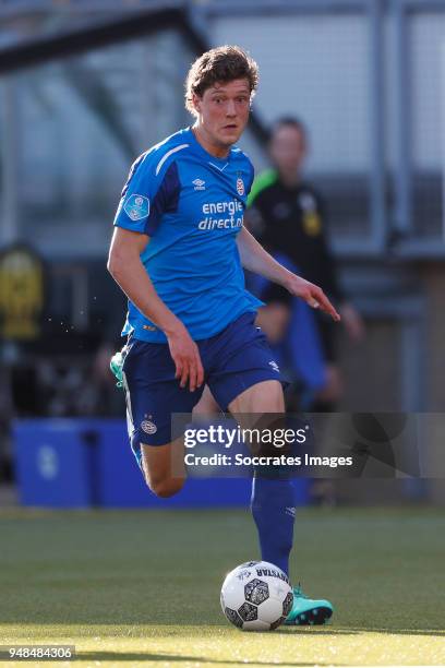 Sam Lammers of PSV during the Dutch Eredivisie match between Roda JC v PSV at the Parkstad Limburg Stadium on April 18, 2018 in Kerkrade Netherlands