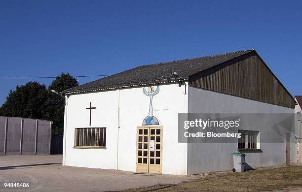 The provisional chapel used by Saint Martin parishioners stands in Arc-sur-Tille, Burgundy, France, on Tuesday, Sept. 9, 2008. Saint Martin church...