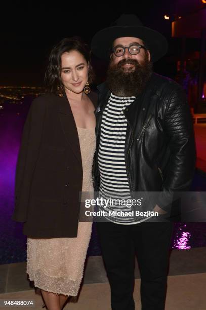 Actress Zelda Williams and Young Beardo attend the LA Launch of Ellen Von Unwerth's Von Magazine hosted by Taz Saunders, Bryona Ashly, Nikhil Ra and...