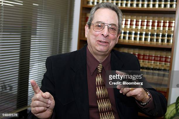 Attorney Wayne Lesser sits in his San Francisco, California office on Wednesday, February 15, 2006. Lesser says he's spent the last 15 years helping...