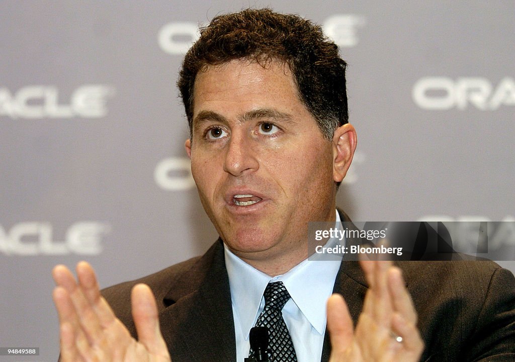 Who Inventor Dell Computer Michael Dell, founder of Dell Computers, speaks at the OpenWorld ...