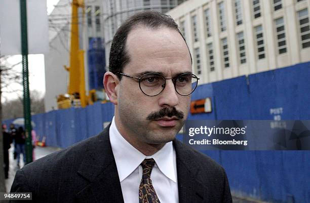 Ira Zar leaves Brooklyn Federal Court after pleading guilty during his arraignment today April 8 in Brooklyn, New York. Zar, former chief financial...