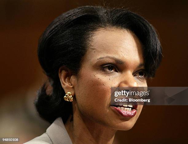 National Security Advisor Condoleezza Rice testifies before the National Commission on Terrorist Attacks in Washington, DC, April 8, 2004. Rice said...