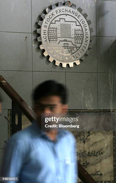 Stockbroker leaves the Karachi Stock Exchange in Karachi, Pakistan, on Monday, Sept. 8, 2008. Pakistan's Asif Ali Zardari is set to take over as...