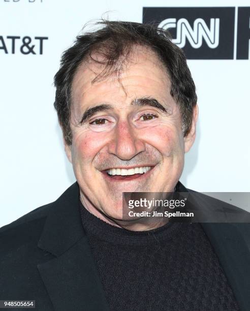 Actor Richard Kind attends the 2018 Tribeca Film Festival opening night premiere of "Love, Gilda" at Beacon Theatre on April 18, 2018 in New York...