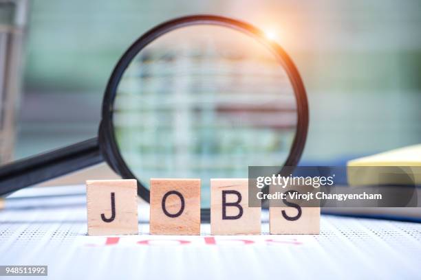 jobs search concept - werving stockfoto's en -beelden