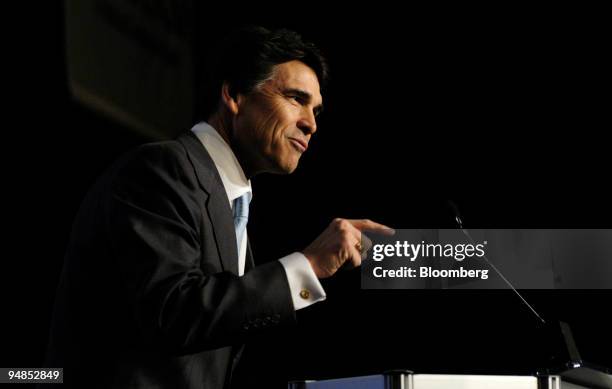 Governor of Texas Rick Perry addresses the Conservative Political Action Conference in Washington, D.C. On Friday, February 10, 2006.