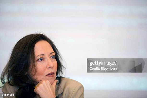 Maria Cantwell, U.S. Senator from the state of Washington, speaks during an editorial meeting in Washington, D.C., U.S., on Wednesday, April 16,...