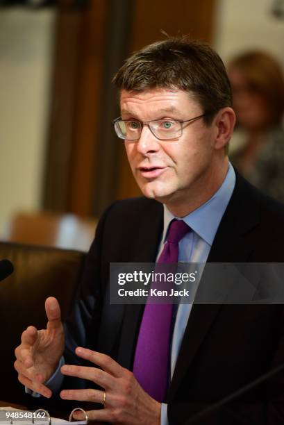 Rt Hon Greg Clark MP, Secretary of State for Business, Energy and Industrial Strategy in the UK Government, gives evidence to the Scottish...